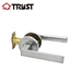Hall/Closet Lever Handle Lock Satin Chrome Finish--Heavy Duty Door Lock Handle in Silver for Passage Door,ZH038-PS-SC