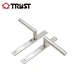 door lever handle on plate