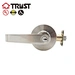 satin nickel door keyed lever