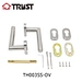 door handle with escutcheon