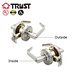 satin nickel door keyed lever