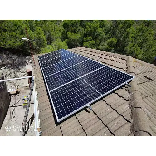 panel solar vidrio-vidrio de alta eficiencia