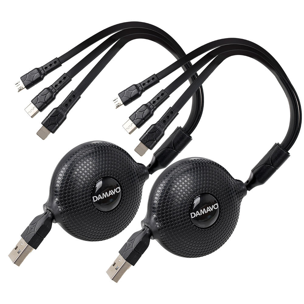 ROHS, CE 3 в 1 портативный выдвижной зарядный кабель USB C