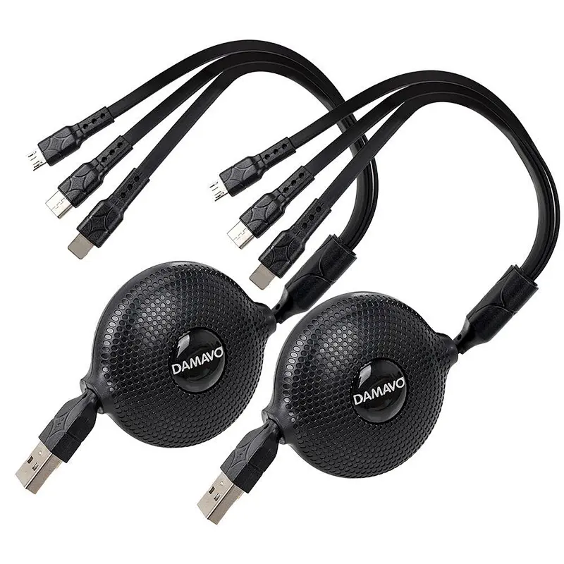 ROHS, CE 3 в 1 портативный выдвижной зарядный кабель USB C