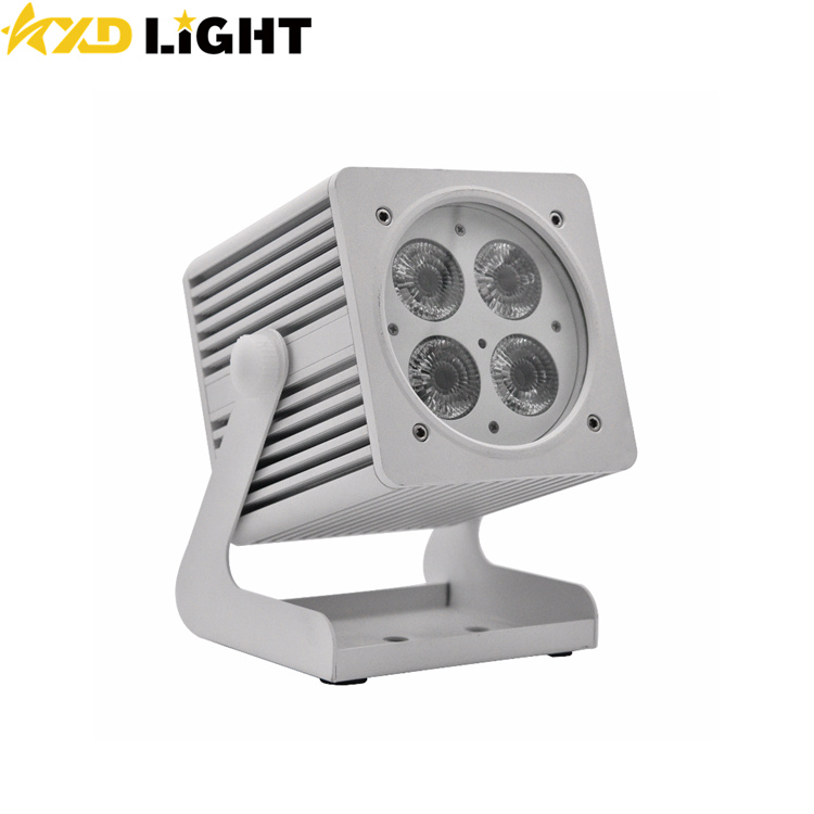 2021 New Smart 4x18w RGBWAUV IP65 Waterproof Wireless Battery Power LED Par Light, Remote/Phone APP WIFI Contro