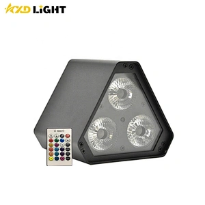 2021 New 3X18W Mini RGBWAUV LED Uplight Wireless Battery Power WIFI Remote Control Stage LED Par Light