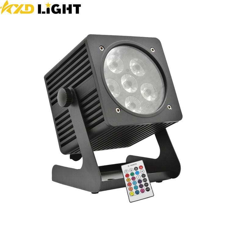 6X18W RGBWA UV 6IN1 Wireless Battery Power WIFI /Remote Control Smart IP65 Waterproof LED Par Light