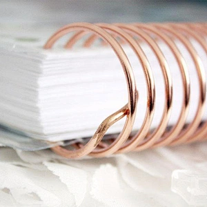 popular used for planner binding spiral coil binding wire rose gold silver gold color book binding ring
