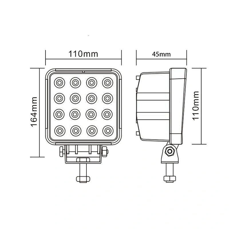 Car Tractor LED Work Light 48W 4 inch for truck car working driving 12V 24V