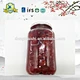 Kosher canned cherries in glass jar