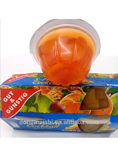Vente en gros 2019 vente chaude de qualité supérieure Mini gelée fraîche tasse de fruits en conserve