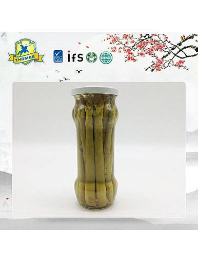 ISO surgelé chinois de haute qualité asperges vertes en verre masson jar