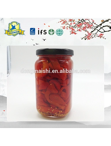 Chine usine approvisionnement saumure poivre rouge mason jar emballage