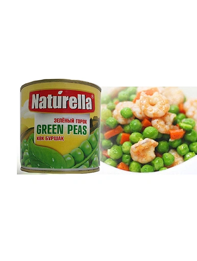 Légumes en conserve pois verts en conserve
