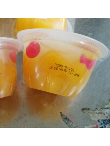 fruit jelly cup