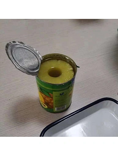 canned pineapple slice in syrup