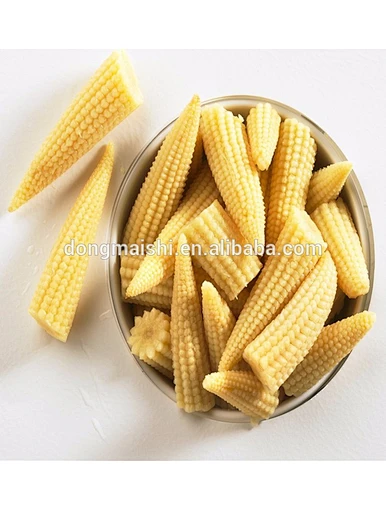 canned baby corn cut