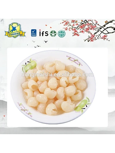 Longan frais en conserve dans du sirop