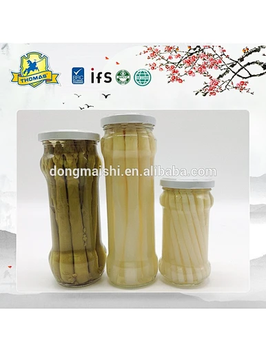 asparagus in glass jars