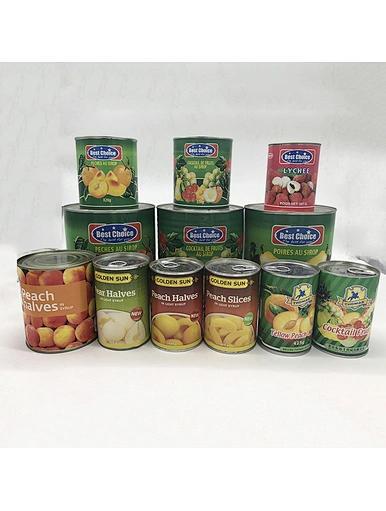 canned pineapple and fruit cocktails