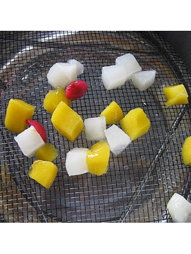 Meilleure vente coupe de fruits au sirop