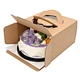 corrugated box with handle