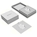two pieces paper gift box