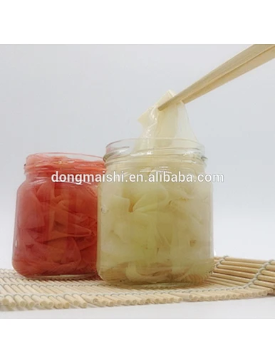 Gingembre de Sushi frais mature chinois naturel dans le prix de bouteille en verre différent
