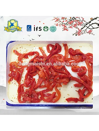 Piment rouge/poivre en saumure en conserve