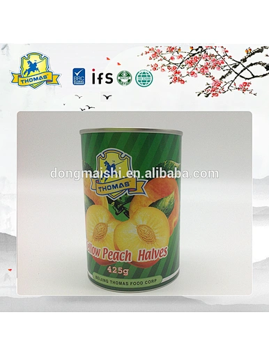 Sirop de pêches de conserve sucré naturel chinois fruits conservés