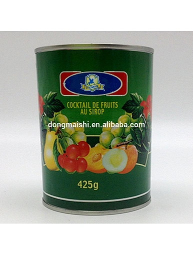 Sirop de fruits concentré en conserve Style noms Alcool Cocktail étain de fruits
