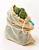 Reusable Mesh Produce Bag Organic Cotton Washable with Drawstring