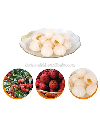 Lychees entiers en conserve de la marque Thomas.