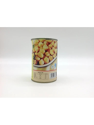 Noms d’aliments salés pois chiches sains pour le dîner d’une boîte