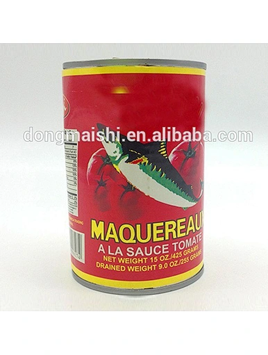 Boîtes de conserve nourriture congelé pacifique maquereau poisson