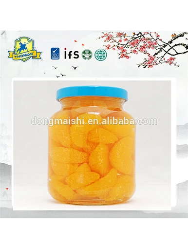 Le plus récent vente d’usine casher fruits en conserve orange douce dans l’eau de sucre
