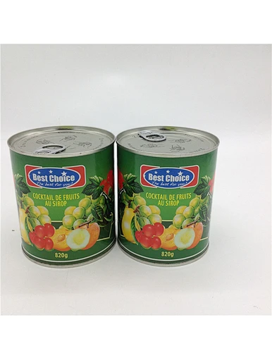 ingredients in canned fruit cocktail