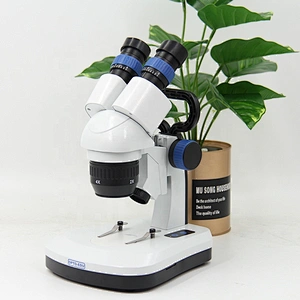 Stereo Microscope, 1x2x/1x3x/2x4x, Pole Stand, Touch Switch