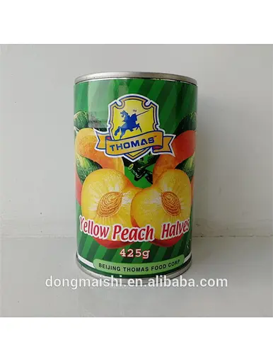 Moitiés de pêche jaunes