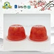 Différentes saveurs tasse gelée fruits frais en conserve cocktail