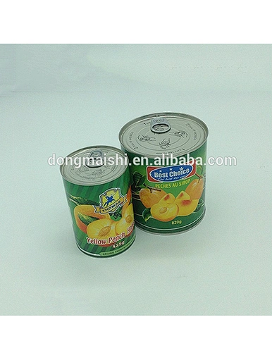 yellow peach in syrup