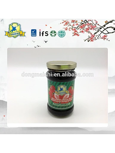 Confiture de fraises en conserve