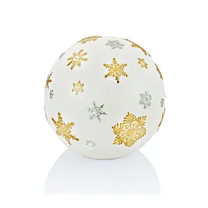 Resin Snowflake LED Globe Light