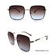 Unisex High Quality Fashion Oversize Square Metal Frame Sunglasses