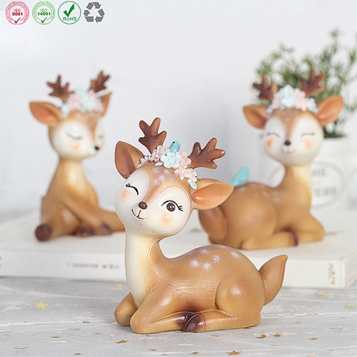 Sika deer ornament for home decor