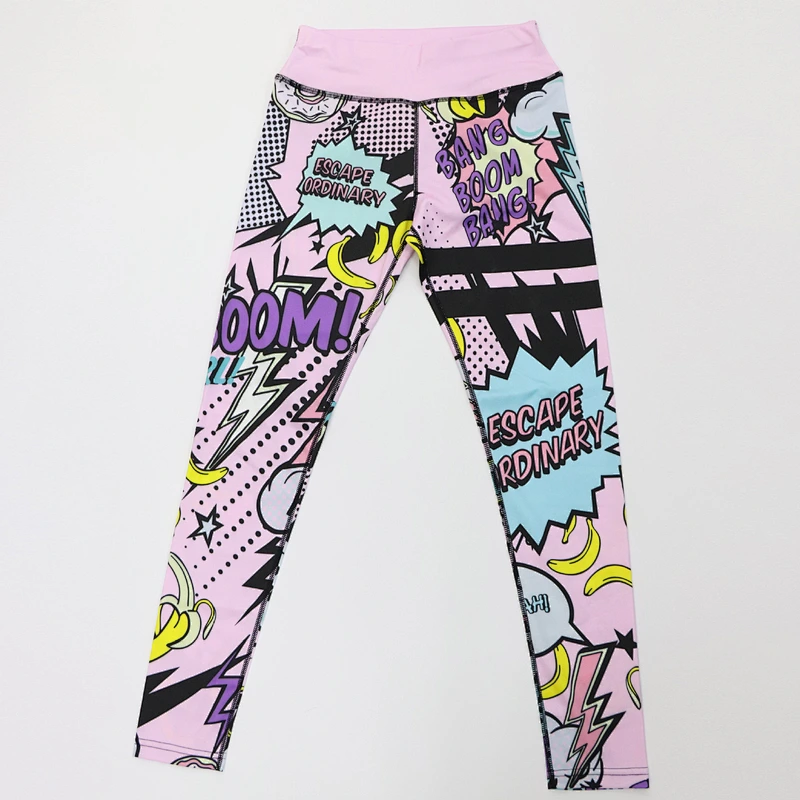 Women's 2021 new design cool summer printing yoga bra with pants set