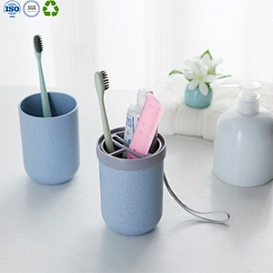 Wheat straw tooth brushing cup