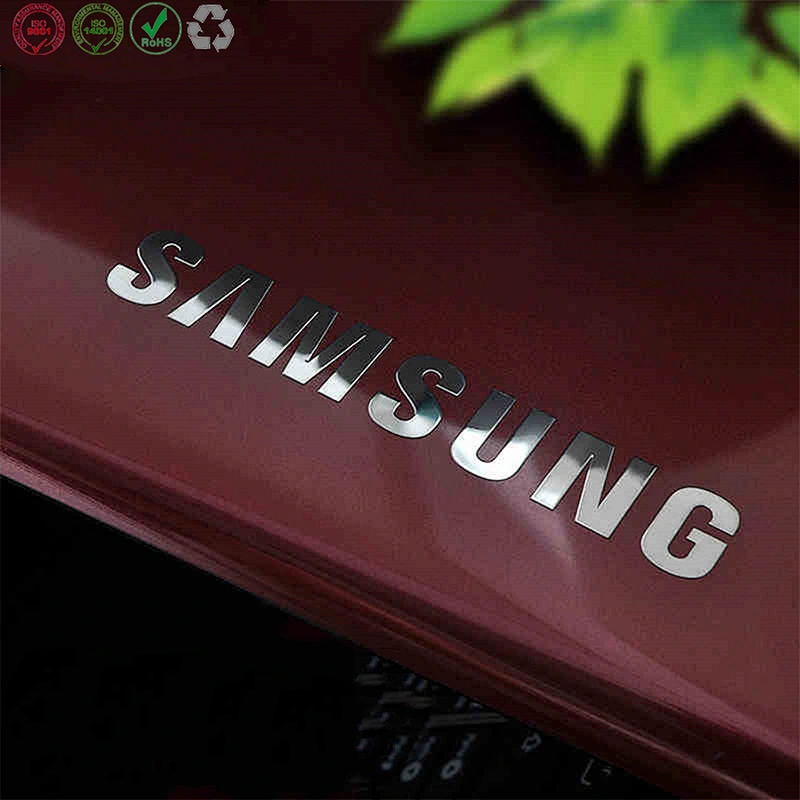 Metal logo sticker