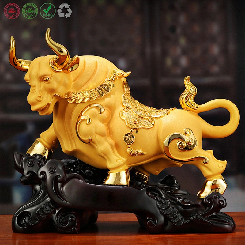 Lucky Chinese Zodiac Ox Year Figurine