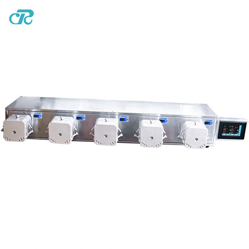 Multi Channels Liquid Filling Peristaltic Pump Filling System Flow Rate 0-4000ml/min